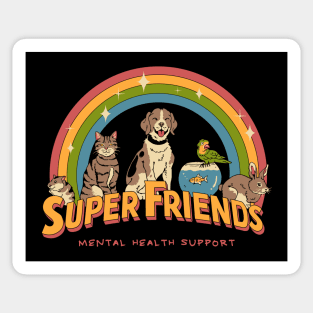 Super Mental Health Friends Sticker